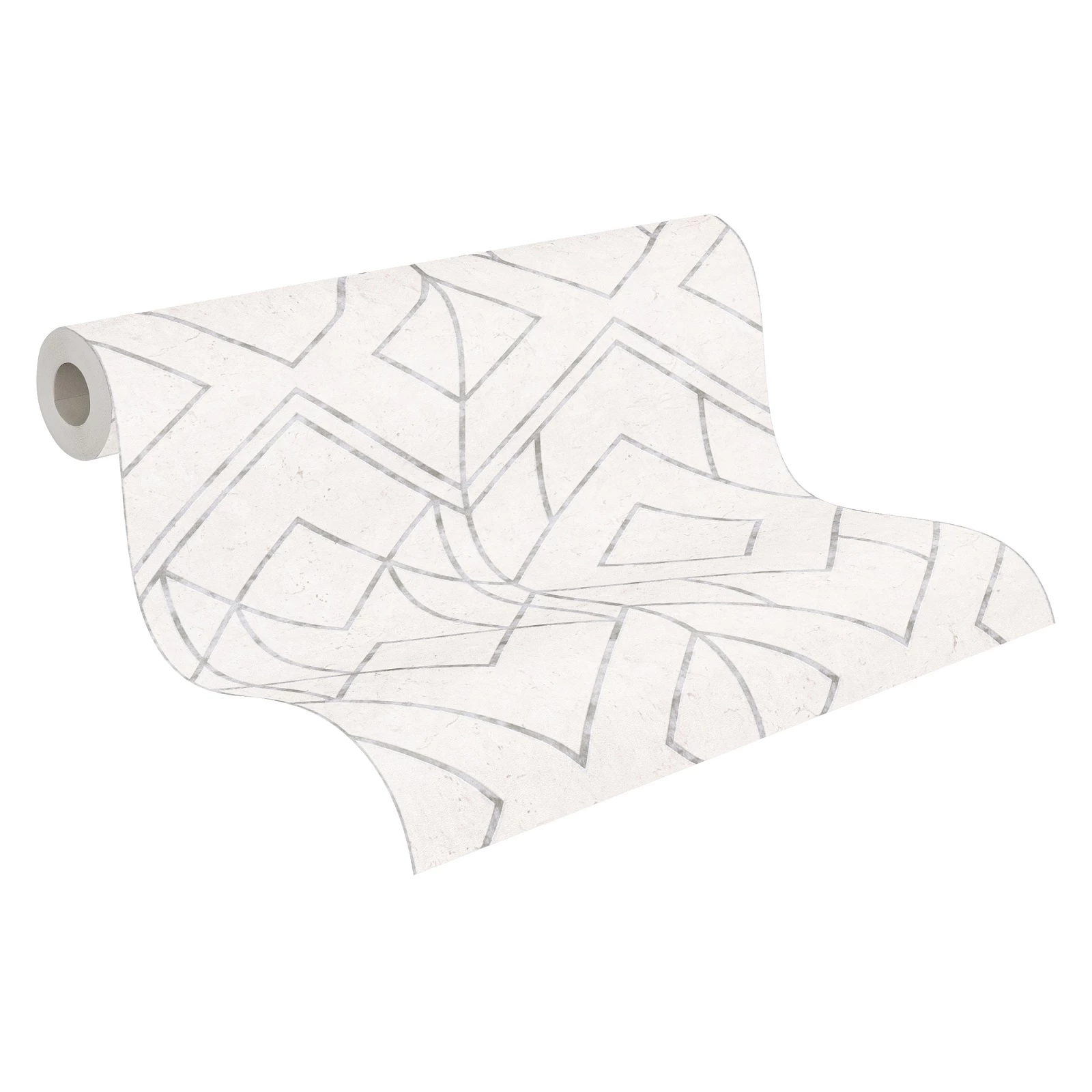 Tapete Vlies Grafik-Muster Hellgrau Metallic 37869-1 5 Tapete Vlies Grafik-Muster Hellgrau Metallic 37869-1 – Bild 3