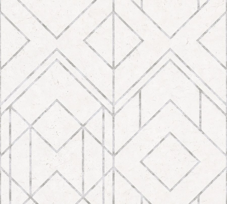 Tapete Vlies Grafik-Muster Hellgrau Metallic 37869-1 3 Tapete Vlies Grafik-Muster Hellgrau Metallic 37869-1