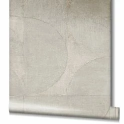 Tapete Vlies Grafisch Metallic Grau-beige 32825
