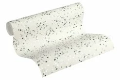 Tapete Vlies Grafisch Grauweiß Silber Schwarz 37394-2