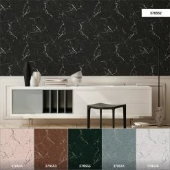 Tapete Vlies Marmor Design Schwarz Silber Glanz 37855-2 -Orex Verkäufe Tapete Vlies Marmor Design schwarz silber Glanz 37855 2 63206669 3