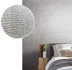 Tapete Vlies Meliert Textil Grau Metallic 85741 10 Tapete Vlies Meliert Textil Grau Metallic 85741 -Orex Verkäufe Tapete Vlies Meliert Textil grau Metallic 85741 63210244 1