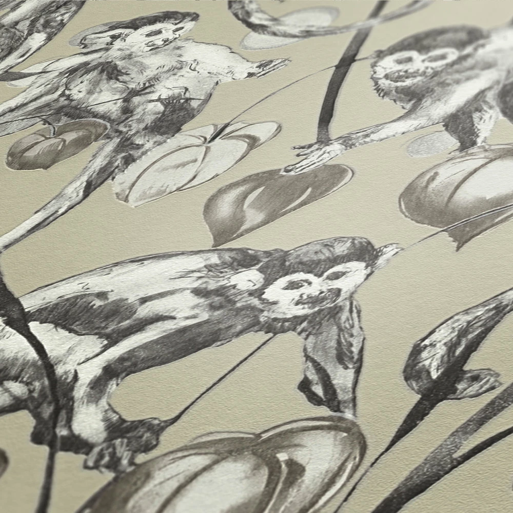 Tapete Vlies Michalsky Dschungel Affen Beige 37982-3 5 Tapete Vlies Michalsky Dschungel Affen Beige 37982-3 – Bild 3