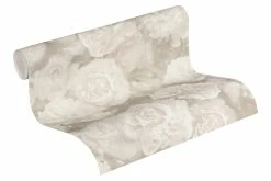 Tapete Vlies Neue Bude 37402-3 Blüten Beige Creme