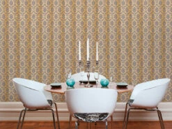 Tapete Vlies Barock Beigegold Glanz Hermitage 33545-4 -Orex Verkäufe Tapete Vlies Ornament Barock beigegold Glanz Her 1