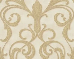 Tapete Vlies Architects Paper Ornament Creme Glanz 95892-5