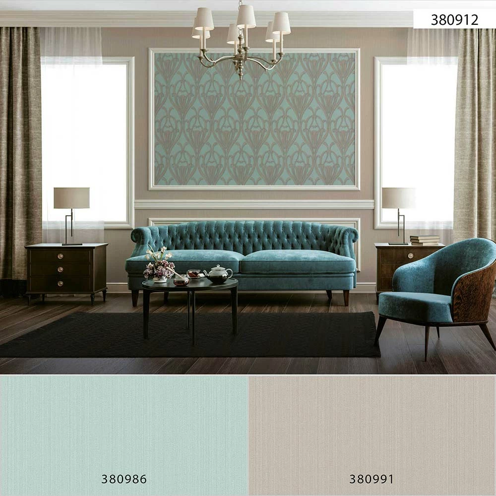 Tapete Vlies Ornamente Klassik Mint-grün Beige 38091-2 7 Tapete Vlies Ornamente Klassik Mint-grün Beige 38091-2 – Bild 5