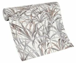 Tapete Vlies Pflanzen Dschungel Weiß Grau Braun 10213-10 -Orex Verkäufe Tapete Vlies Pflanzen Dschungel weiss grau braun 10213 10 63210060 4