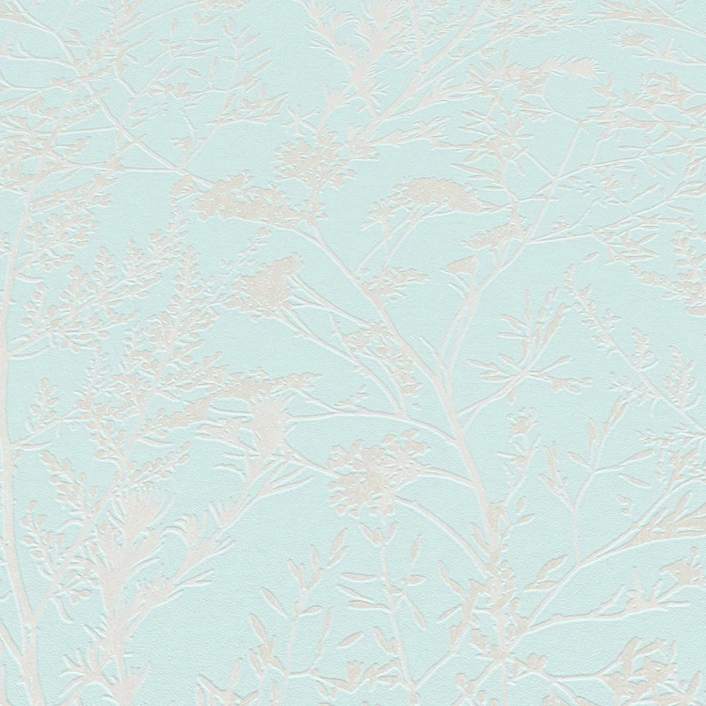 Tapete Vlies Pflanzen Floral Türkis Silber 10251-18 7 Tapete Vlies Pflanzen Floral Türkis Silber 10251-18 – Bild 5