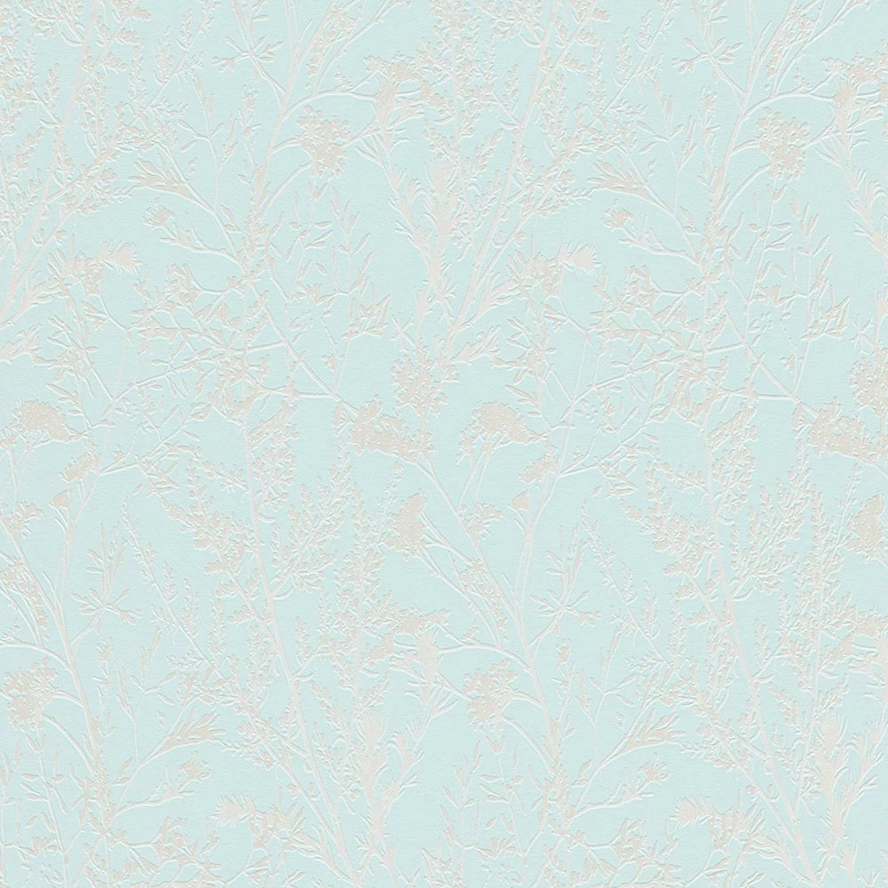 Tapete Vlies Pflanzen Floral Türkis Silber 10251-18 6 Tapete Vlies Pflanzen Floral Türkis Silber 10251-18 – Bild 4