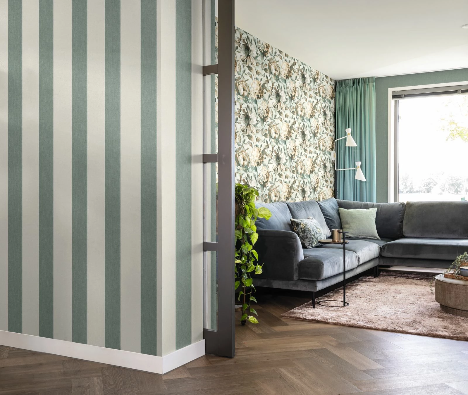 Tapete Vlies Rasch Blüten Kunst Beige Grün Braun 485134 4 Tapete Vlies Rasch Blüten Kunst Beige Grün Braun 485134 – Bild 2