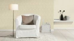 Tapete Vlies Rasch Einfarbig Striche Creme Glanz 539240 -Orex Verkäufe Tapete Vlies Rasch Einfarbig Striche weiss Glanz 539240 63206151 3