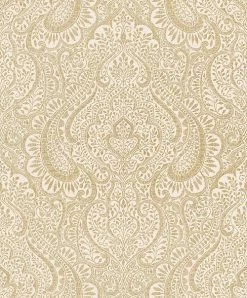 Tapete Vlies Rasch Textil Ornament Weiß Metallic 227856