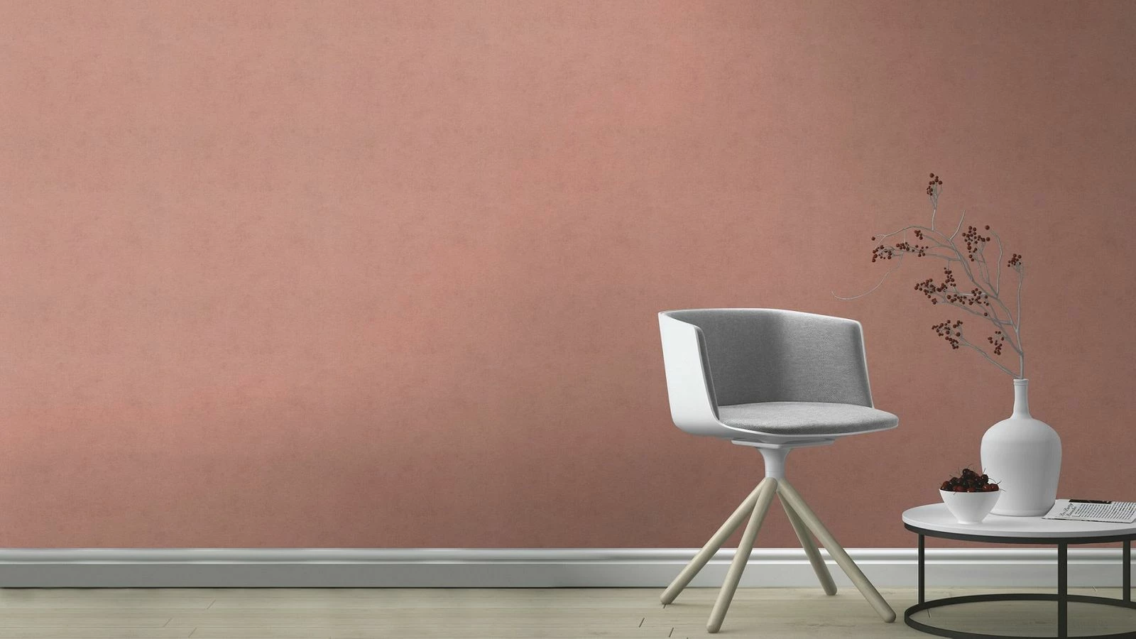 Tapete Vlies Rasch Uni Struktur Altrosa 408157 5 Tapete Vlies Rasch Uni Struktur Altrosa 408157 – Bild 3