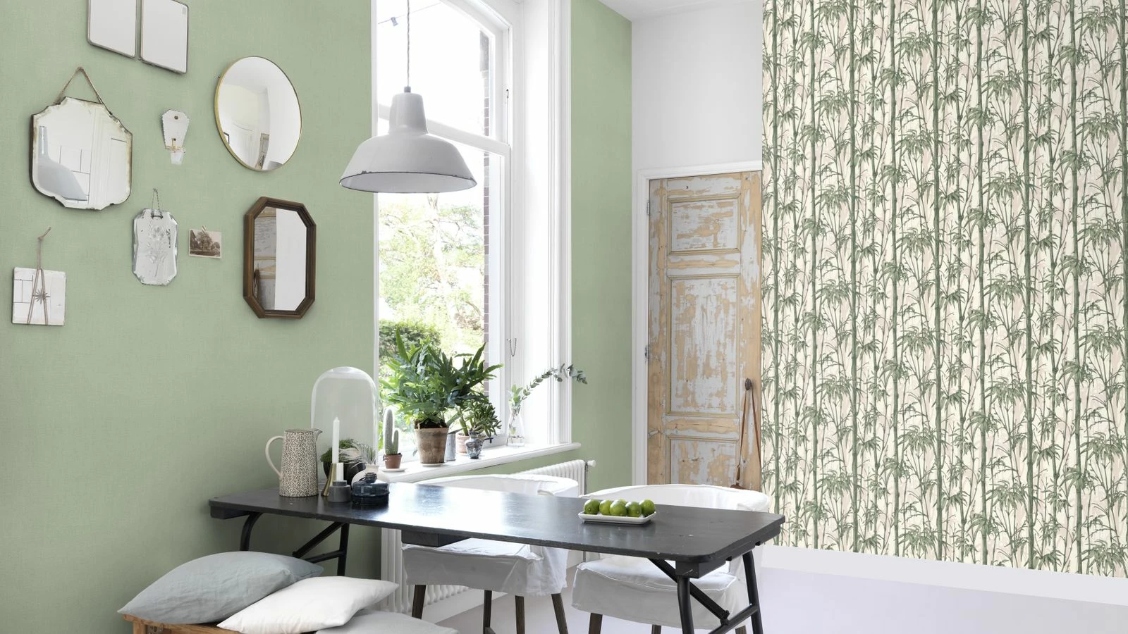 Tapete Vlies Rasch Uni Textil Grün 484588 4 Tapete Vlies Rasch Uni Textil Grün 484588 – Bild 2