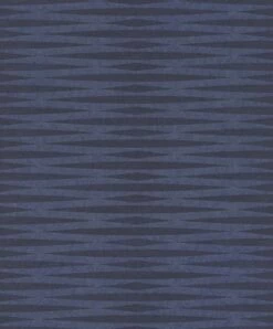 Tapete Vlies Rauten Grafisch Blau Metallic 298696