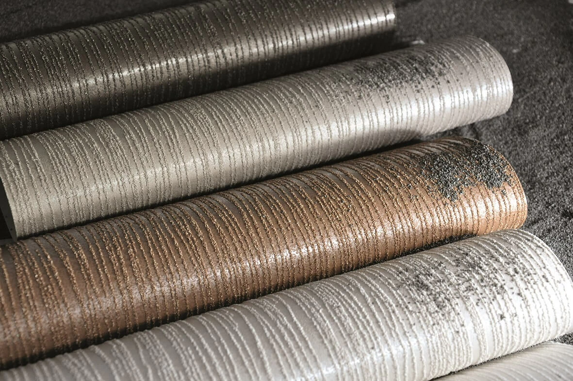 Tapete Vlies Sand-Körnung Streifen Dunkelbraun 32518 6 Tapete Vlies Sand-Körnung Streifen Dunkelbraun 32518 – Bild 4