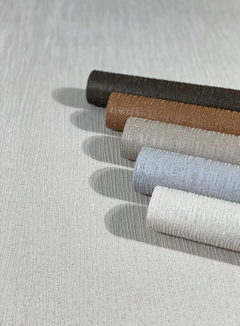 Tapete Vlies Sand-Körnung Streifen Dunkelbraun 32518 7 Tapete Vlies Sand-Körnung Streifen Dunkelbraun 32518 – Bild 5