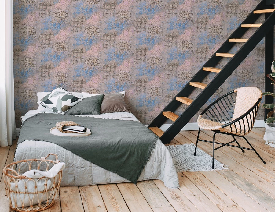 Tapete Vlies Spanische Fliesen Beige Blau Braun 37858-1 6 Tapete Vlies Spanische Fliesen Beige Blau Braun 37858-1 – Bild 4