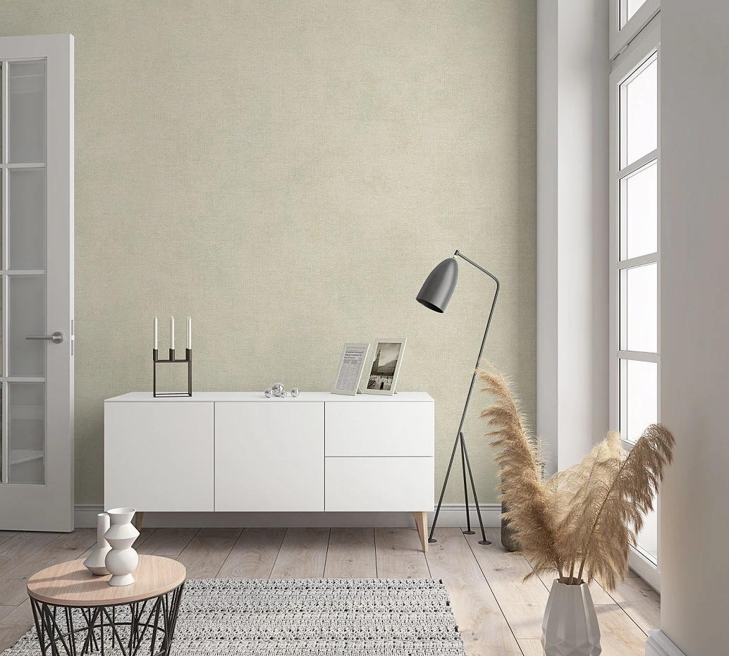 Tapete Vlies Textil-Optik Grün-beige Metallic 32422 5 Tapete Vlies Textil-Optik Grün-beige Metallic 32422 – Bild 3