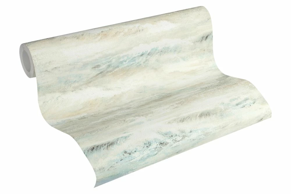 Tapete Vlies Wellen Brandung Weiß Beige Livingwalls 35409-1 4 Tapete Vlies Wellen Brandung Weiß Beige Livingwalls 35409-1 – Bild 2