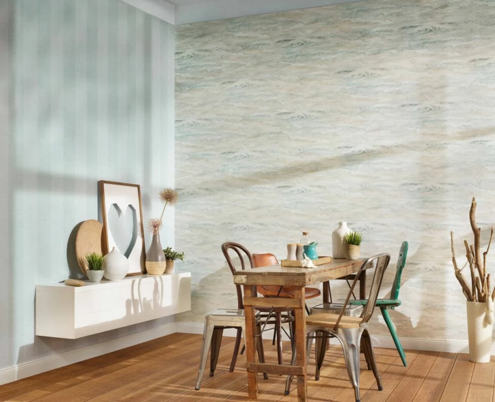 Tapete Vlies Wellen Brandung Weiß Beige Livingwalls 35409-1 5 Tapete Vlies Wellen Brandung Weiß Beige Livingwalls 35409-1 – Bild 3