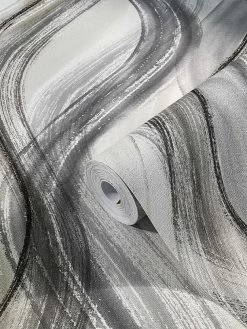 Tapete Vlies Wellen-Design Grau Beige Shades 32446 -Orex Verkäufe Tapete Vlies Wellen Design grau beige Shades 32446 63207492 1