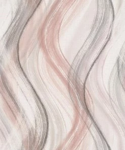 Tapete Vlies Wellen-Design Rosa Beige Grau Shades 32443