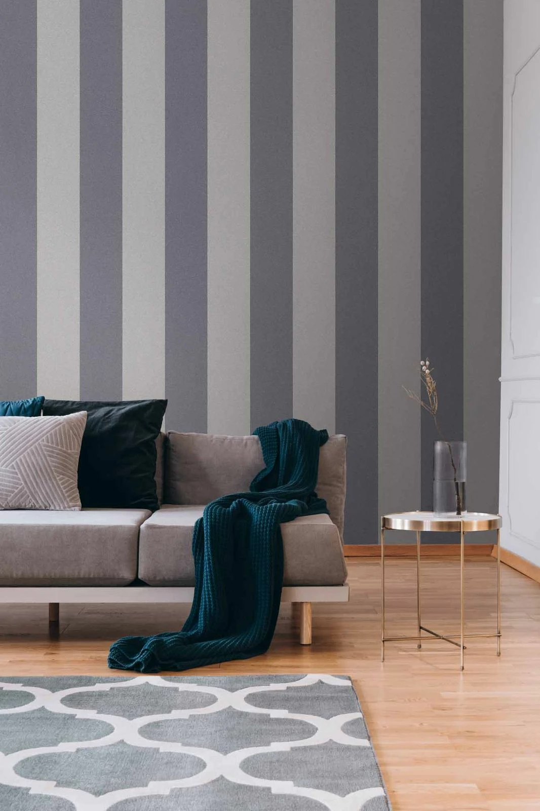 Tapete Vlies Dunkelgrau Streifen 37554-5 | 375545 7 Tapete Vlies Dunkelgrau Streifen 37554-5 | 375545 – Bild 5