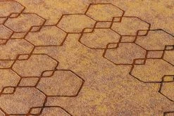 Tapete Vlies Grafisch Muster Orange Kupfer 37424-3 -Orex Verkäufe Tapete Vlies engmaschige Grafik orange kupfer 37424 3 63202532 3