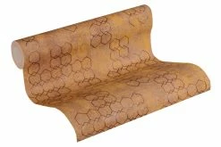 Tapete Vlies Grafisch Muster Orange Kupfer 37424-3