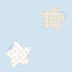 Kindertapete Papier Sterne Groß Blau Weiß Grau 202241