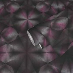 Tapete Vlies 3D Dreiecke Pink Schwarz Grau 38692-1 -Orex Verkäufe Tapeten Musterartikel 38692 1 63211177