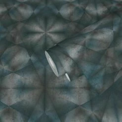 Tapete Vlies 3D Dreiecke Blau Grau Silber 38692-4 -Orex Verkäufe Tapeten Musterartikel 38692 4 63211180