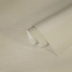 Tapete Vlies Einfarbig Leinen Creme 38713-1