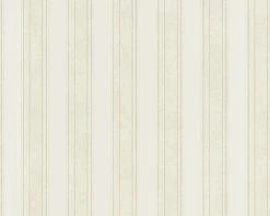 Versace Home Tapete Streifen Weiß Metallic 93589-1