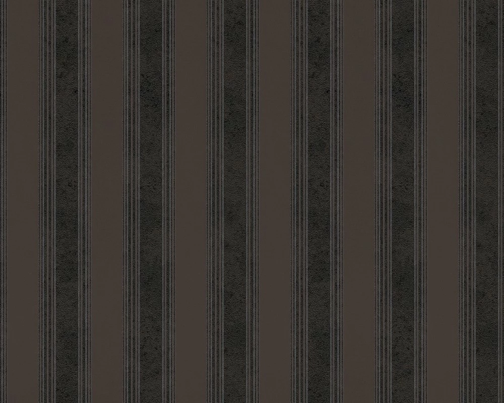 Versace Home Tapete Streifen Schwarz Braun 93589-4 3 Versace Home Tapete Streifen Schwarz Braun 93589-4