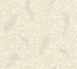 Versace Home Tapete Barock Vögel Creme Metallic 370535