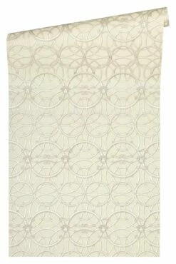 Versace Home Tapete Medusa Creme Weiß Metallic 370493 -Orex Verkäufe Versace Home IV Vinyltapete Medusa Ringe creme weiss Metallic 370493 63200267 2