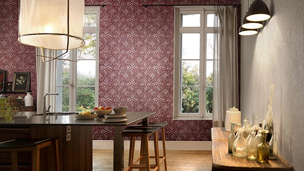 Vlies Tapete Violett Silber Erismann Vintage 6337-16 4 Vlies Tapete Violett Silber Erismann Vintage 6337-16 – Bild 2