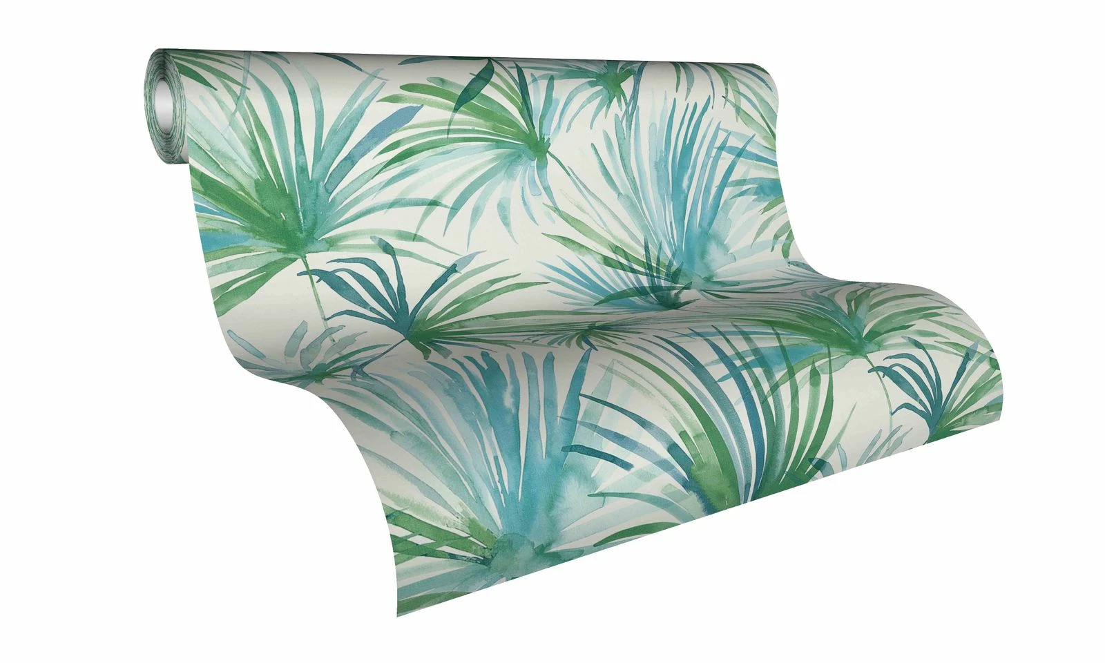 Vlies-Tapete Palmen Natur Grün Blau Livingwalls 36624-2 4 Vlies-Tapete Palmen Natur Grün Blau Livingwalls 36624-2 – Bild 2