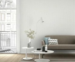 Vlies Tapete Rauten 3D Grau Metallic Rasch Cato 800760 -Orex Verkäufe Vlies Tapete Rauten 3D grau Metallic Rasch Cato 1