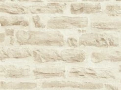 Vlies Tapete Steinoptik Cremeweiß AS Creation 35580-3 -Orex Verkäufe Vlies Tapete Steinoptik Steinmauer cremeweiss AS Creation 35580 3 183020 1