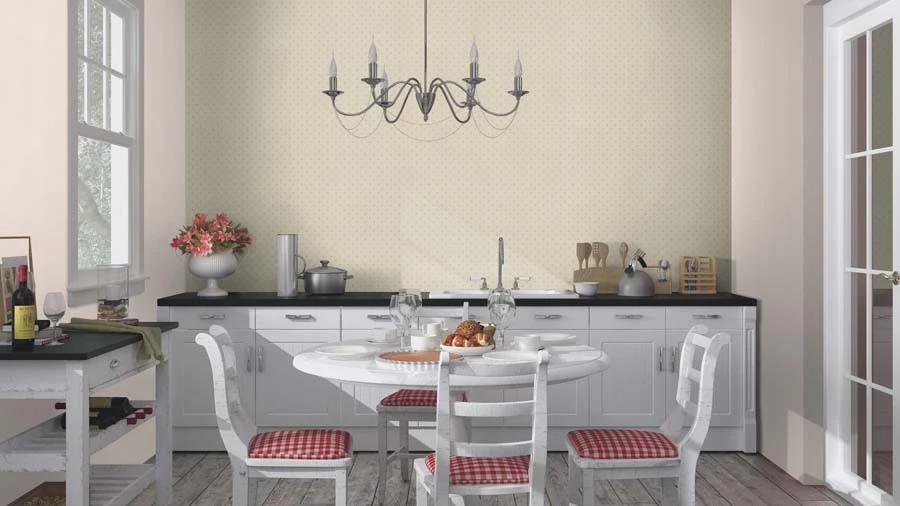 Vlies Tapete Uni Textil Design Creme Rasch 445206 6 Vlies Tapete Uni Textil Design Creme Rasch 445206 – Bild 4