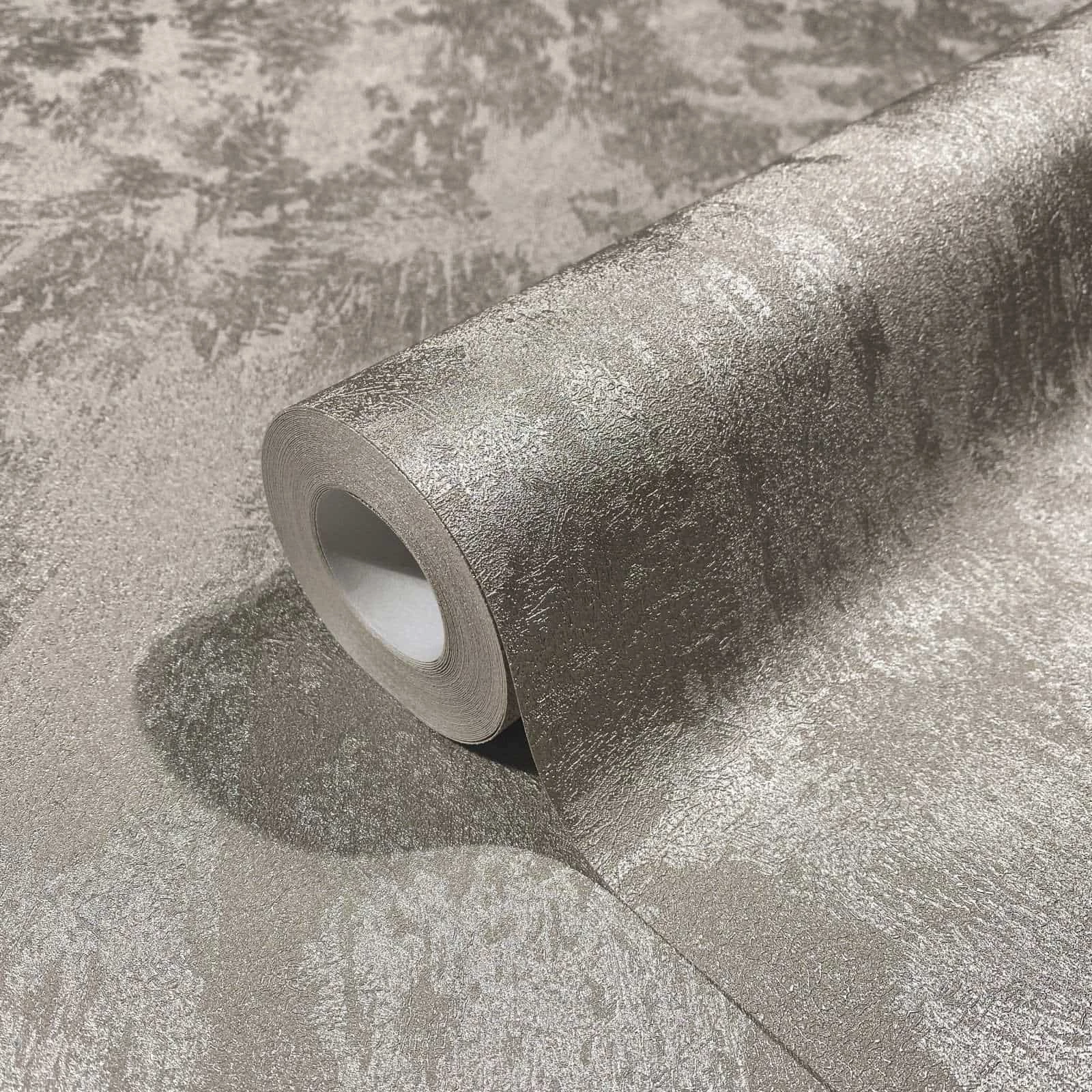 Vliestapete Marburg Taupe Uni Metallic 34274 4 Vliestapete Marburg Taupe Uni Metallic 34274 – Bild 2