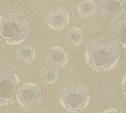 Versace Vliestapete 38461-3 Medusa Silber