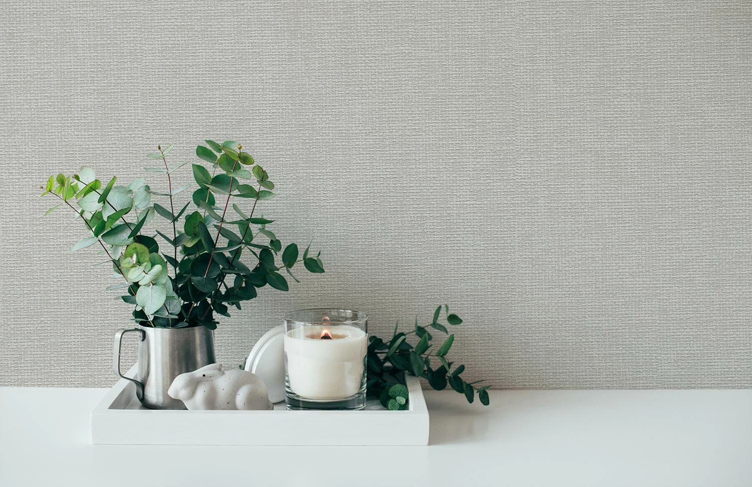 Vliestapete 386132 Textil Optik Grau 5 Vliestapete 386132 Textil Optik Grau – Bild 3