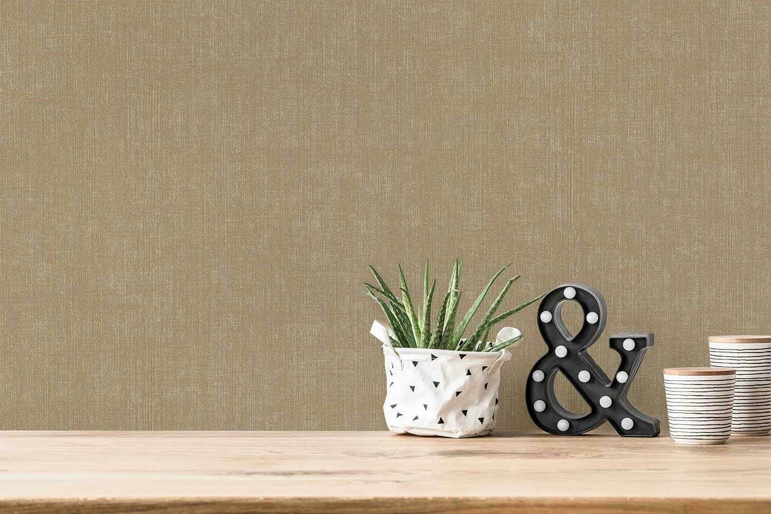 Tapete Vlies Gold Beige Uni Meliert 385967 AS Geo Effect 6 Tapete Vlies Gold Beige Uni Meliert 385967 AS Geo Effect – Bild 4