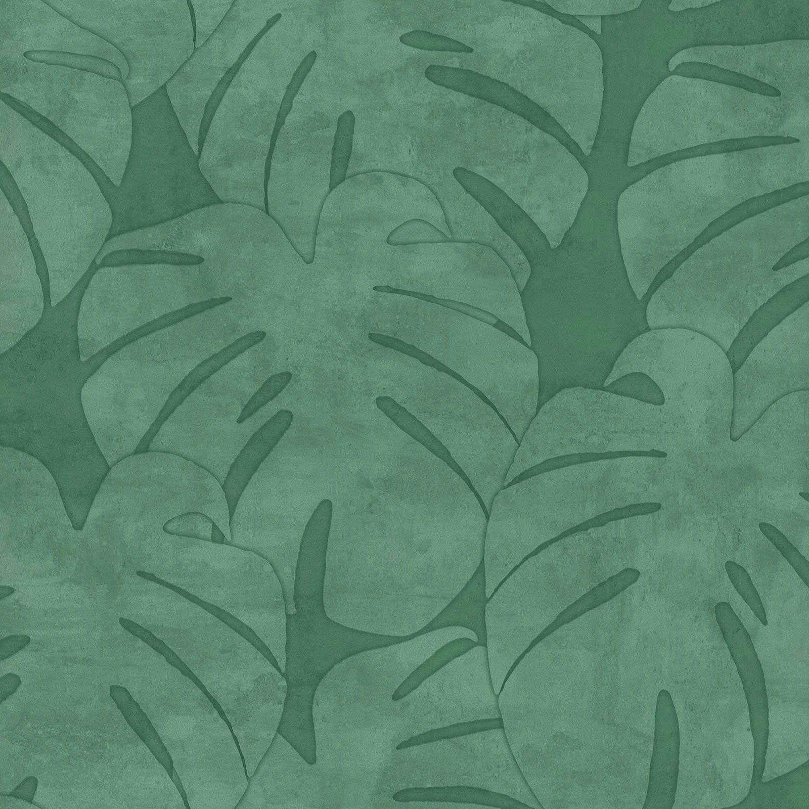 Vliestapete Aquarell Blätter Dunkelgrün 139004 3 Vliestapete Aquarell Blätter Dunkelgrün 139004