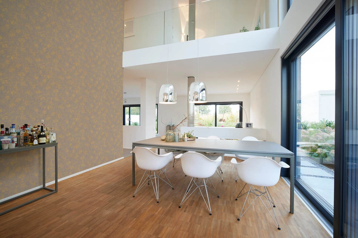 Vliestapete Putzoptik Shabby Grau Gold Metallic 38969-1 3 Vliestapete Putzoptik Shabby Grau Gold Metallic 38969-1